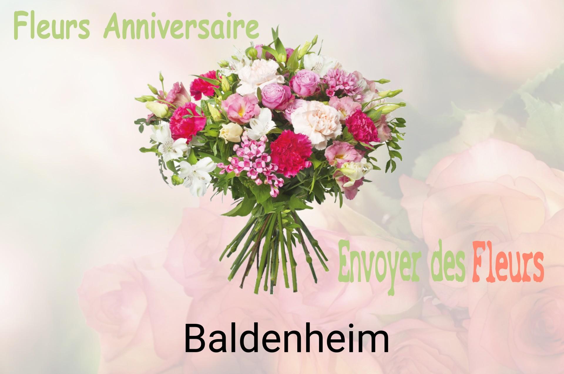 Bouquet de fleurs d’anniversaire livré à Baldenheim
