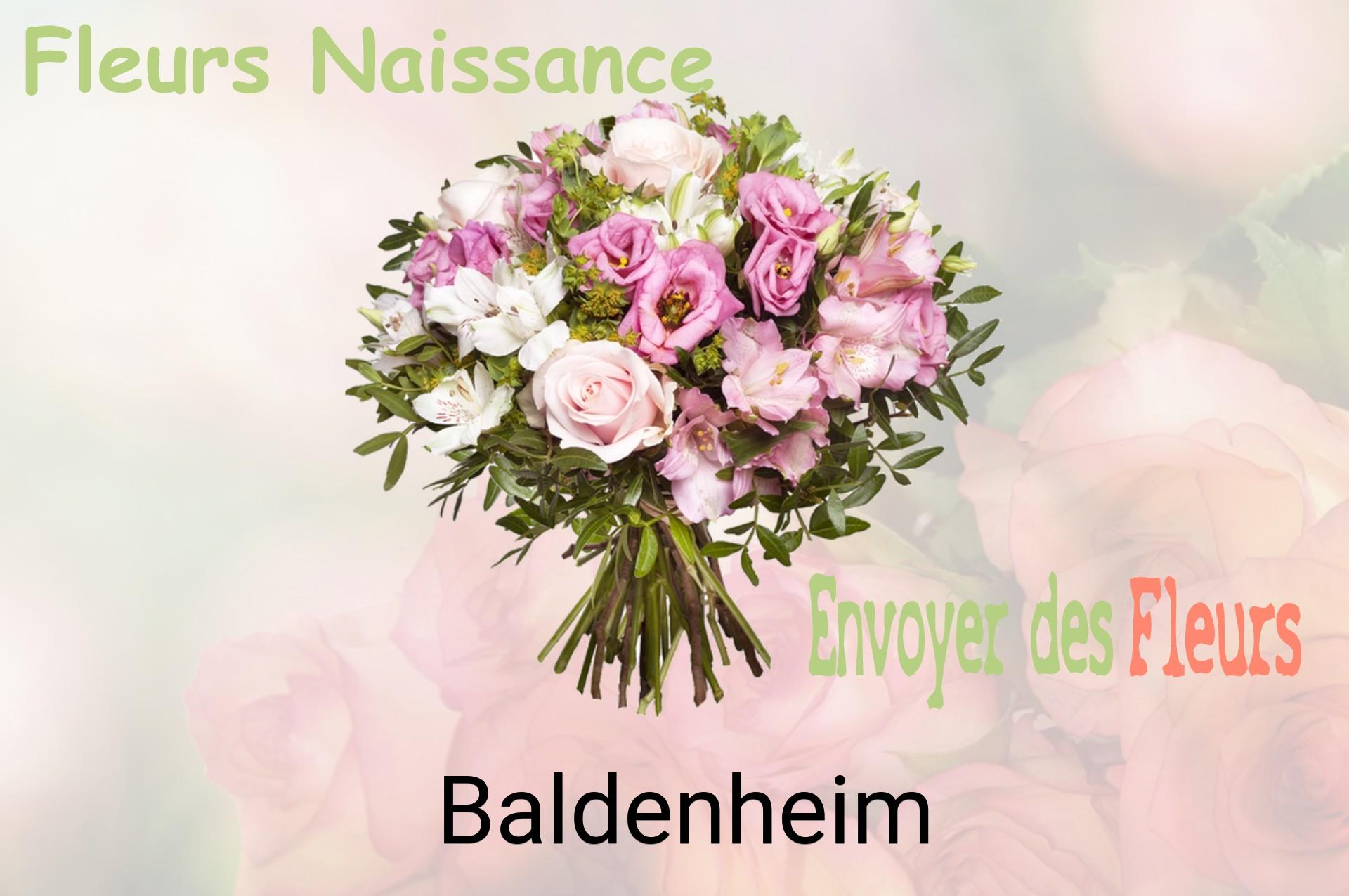 Bouquet de fleurs de naissance livré à Baldenheim