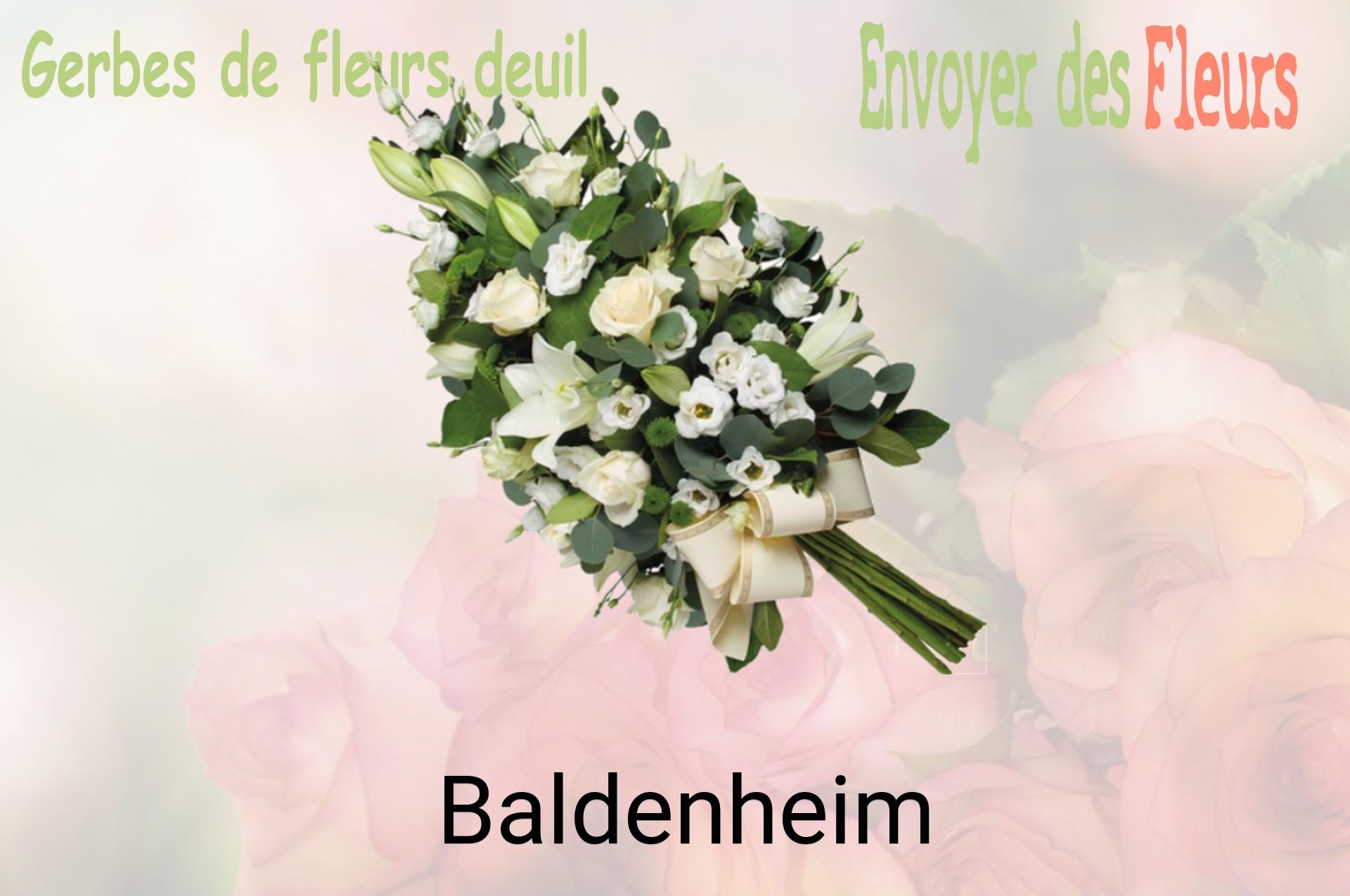 Gerbe de fleurs de deuil livrée à Baldenheim